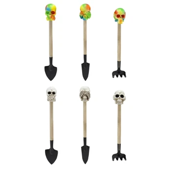 3 бр. Мини-градински инструменти, играчки от три части, мини-лопата, гребло за растения в саксии