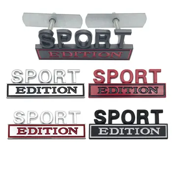 3D метален лого SPORT EDITION, стикер за стайлинг на автомобили, икона на решетката на радиатора, стикер за коли спортно изпълнение с помощта на Auto Accessorie