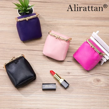 Alirattan 2024, Нестандартен, дамски портфейл от естествена кожа, дамски чанти, Дамски портмонета на мълния, Детски джоб, чанта за багаж, чанта
