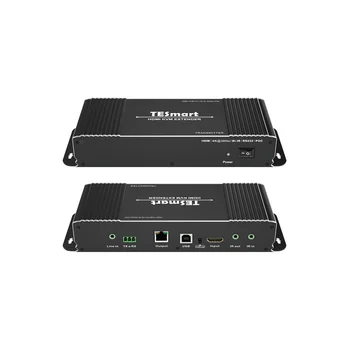 TESmart KVM over IP Продължавам с HDMI Порт 4K 100m HDMI Splitter Продължавам RS232 IR Дистанционно управление 4k30hz KVM Extender
