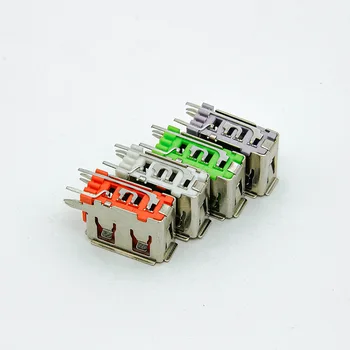 USB конектор 10.0 type 2 Pin Plug Socket Jack Конектор адаптер Цвят случаен