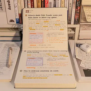 Квадратен бележник в стил проста квадратна ръчно счетоводни книги Студентски изпит дневник са Много Дебели празен бележник