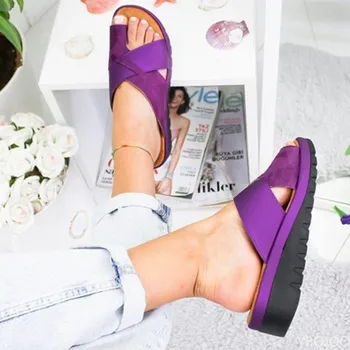 Летни дамски обувки от изкуствена кожа за жени 2022 година, чехли, дамски ортопедични чехли, Дамски ежедневни сандали, Мъжки Дамски сандали Sandalia