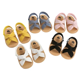 Летни обувки за новородените момичета 0-18 м, сандали, първите проходилки, обувки за бебета, ежедневни, сандали с мека подметка, обувки за деца