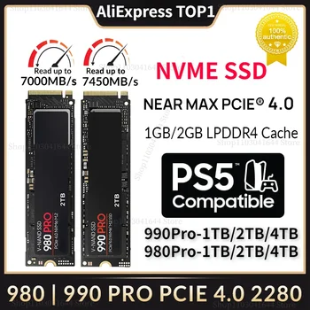 Нов оригинален Твърд диск 990 Pro SSD 4 ТЕРАБАЙТА/2 TB/1 TB NVMe PCIe Поколение 4.0 x 4 М. 2 2280 980 Pro Вътрешни Твърди дискове PS5/лаптоп/Десктоп компютри