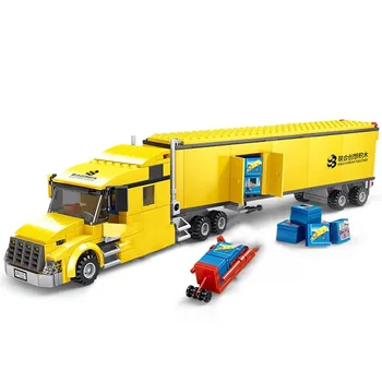 Серия 2024 City Класически градивни елементи за камиони City Big Truck Товарно превозно средство за Градска инженерство е Набор от модели DIY Детски играчки MOC Подаръци