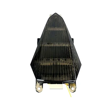 Черен фенер Стоп-сигнал, задна светлина, led светлина, задна светлина мотор, вграден указател на завоя за Yamaha YZF R6 2008-2016